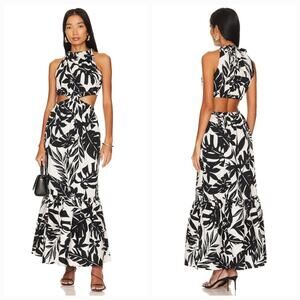 Steve Madden Jules Dress in Black & Ivory